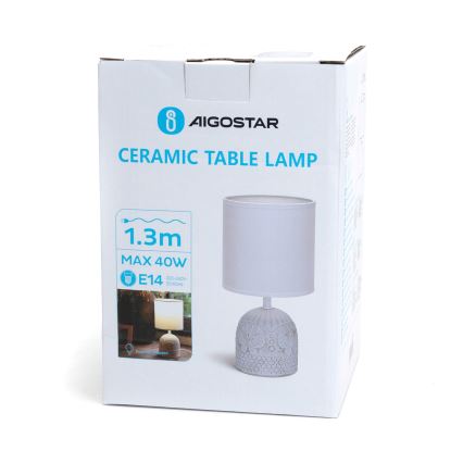 Aigostar - Bordslampa 1xE14/40W/230V