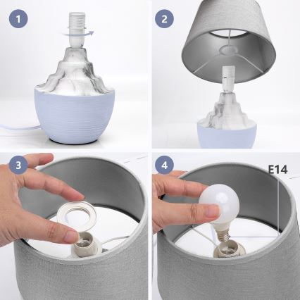 Aigostar - Bordslampa 1xE14/40W/230V