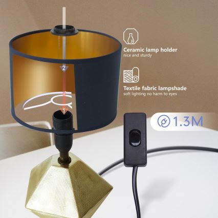 Aigostar - Bordslampa 1xE14/40W/230V