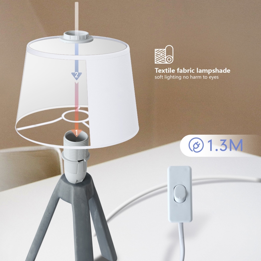Aigostar - Bordslampa 1xE14/40W/230V