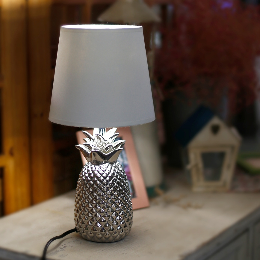 Aigostar - Bordslampa 1xE14/40W/230V skinande krom