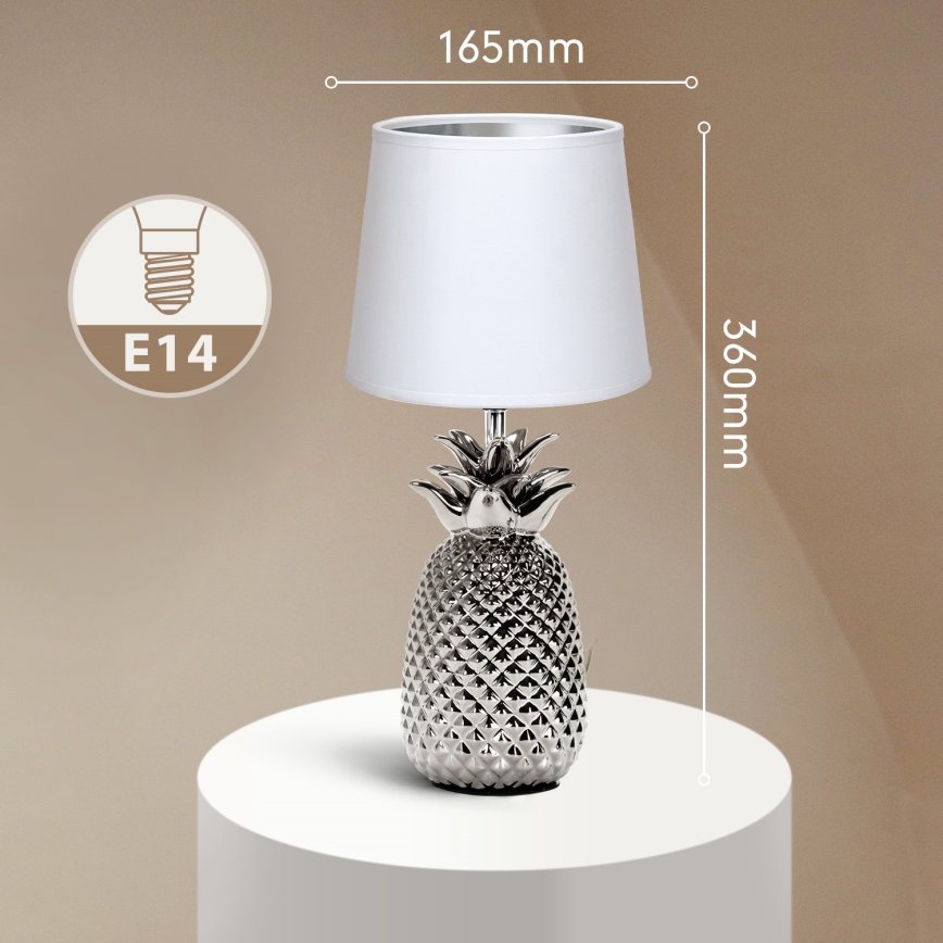 Aigostar - Bordslampa 1xE14/40W/230V skinande krom
