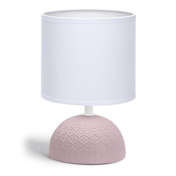 Aigostar - Bordslampa 1xE14/40W/230V rosa/vit