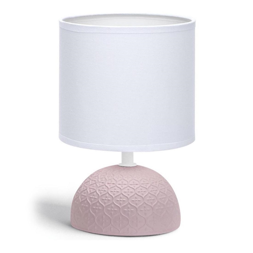 Aigostar - Bordslampa 1xE14/40W/230V rosa/vit