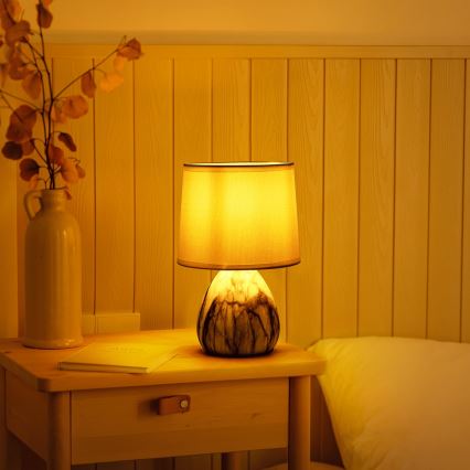 Aigostar - Bordslampa 1xE14/40W/230V vit