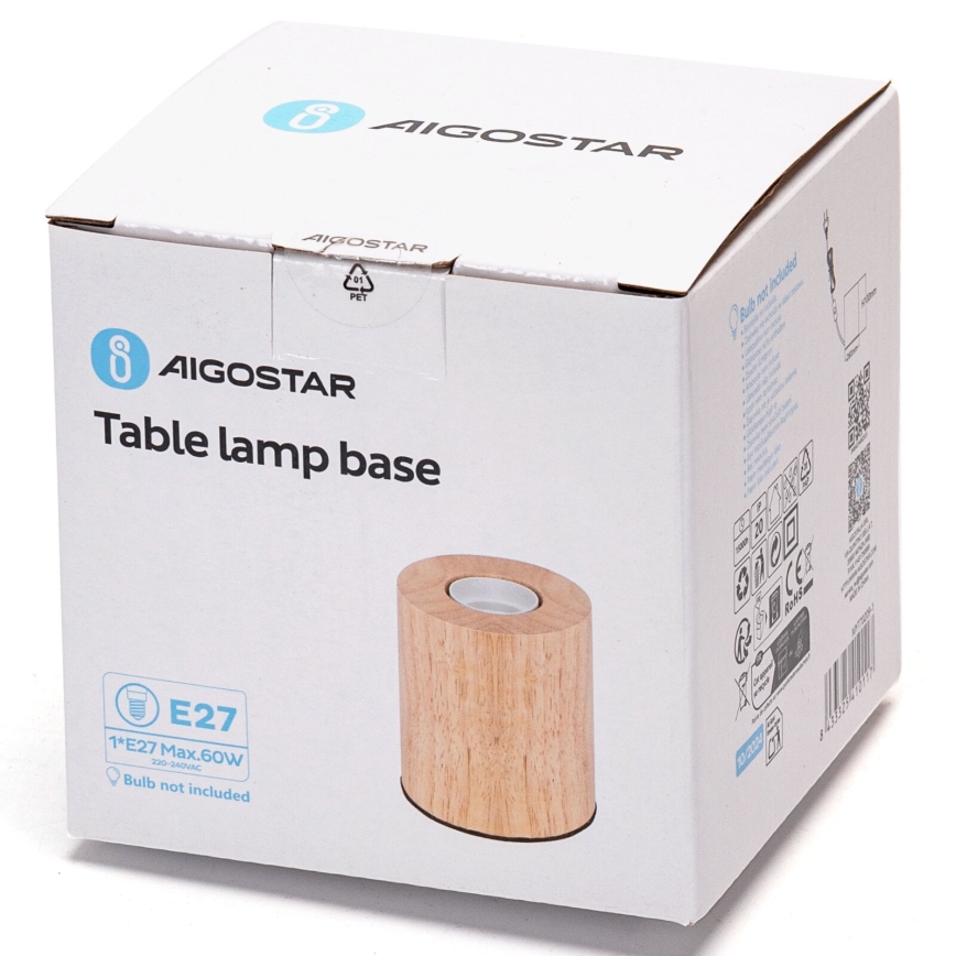Aigostar - Bordslampa 1xE27/60W/230V gummiträd