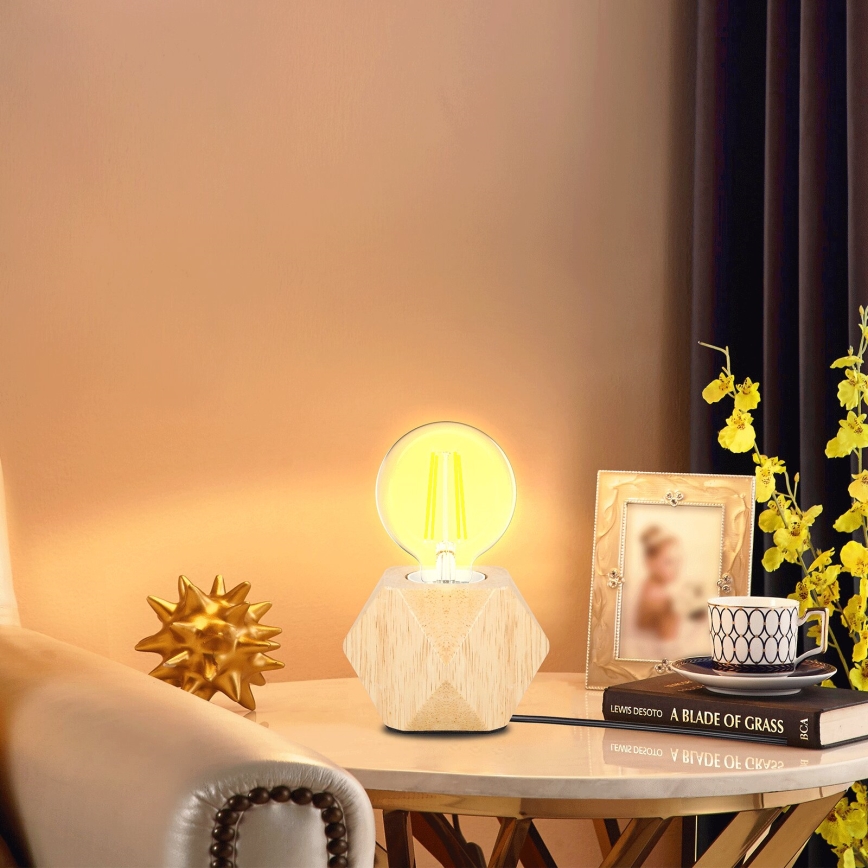 Aigostar - Bordslampa 1xE27/60W/230V gummiträd