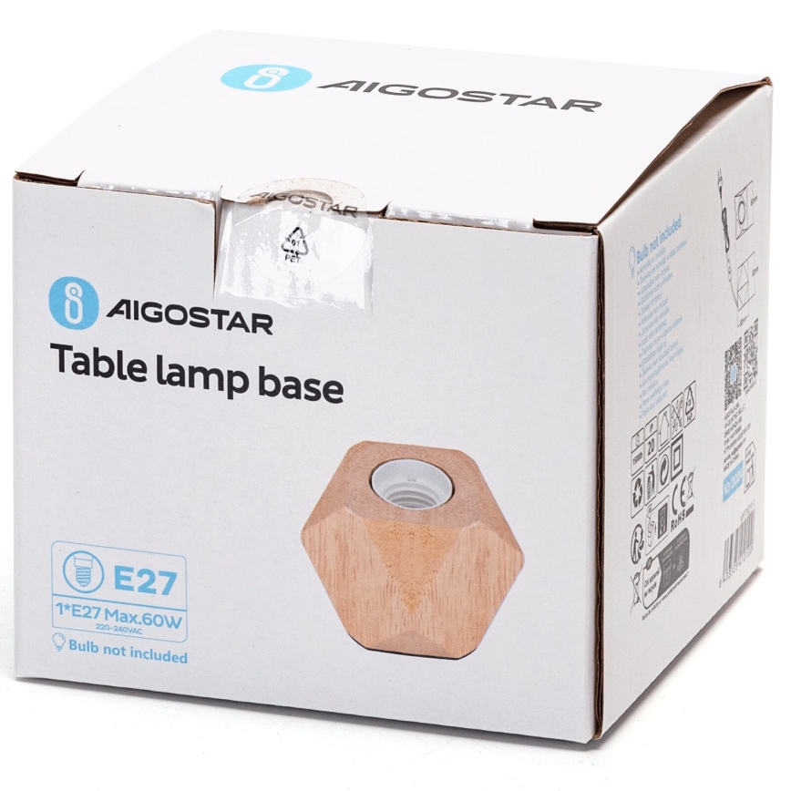 Aigostar - Bordslampa 1xE27/60W/230V gummiträd