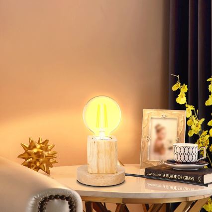 Aigostar - Bordslampa 1xE27/60W/230V gummiträd