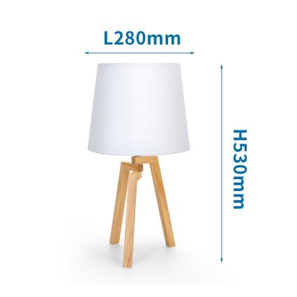 Aigostar - Bordslampa 1xE27/60W/230V