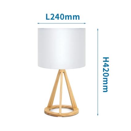 Aigostar - Bordslampa 1xE27/60W/230V tall