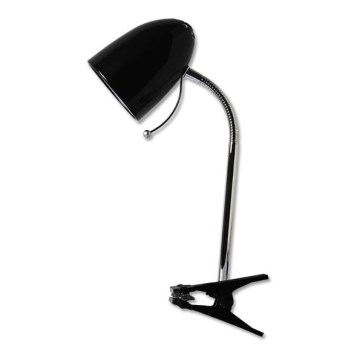 Aigostar -  Bordslampa med klämma 1xE27/11W/230V svart/skinande krom