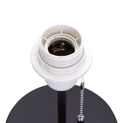 Aigostar - Bordslampa med USB-port 1xE27/40W/230V svart