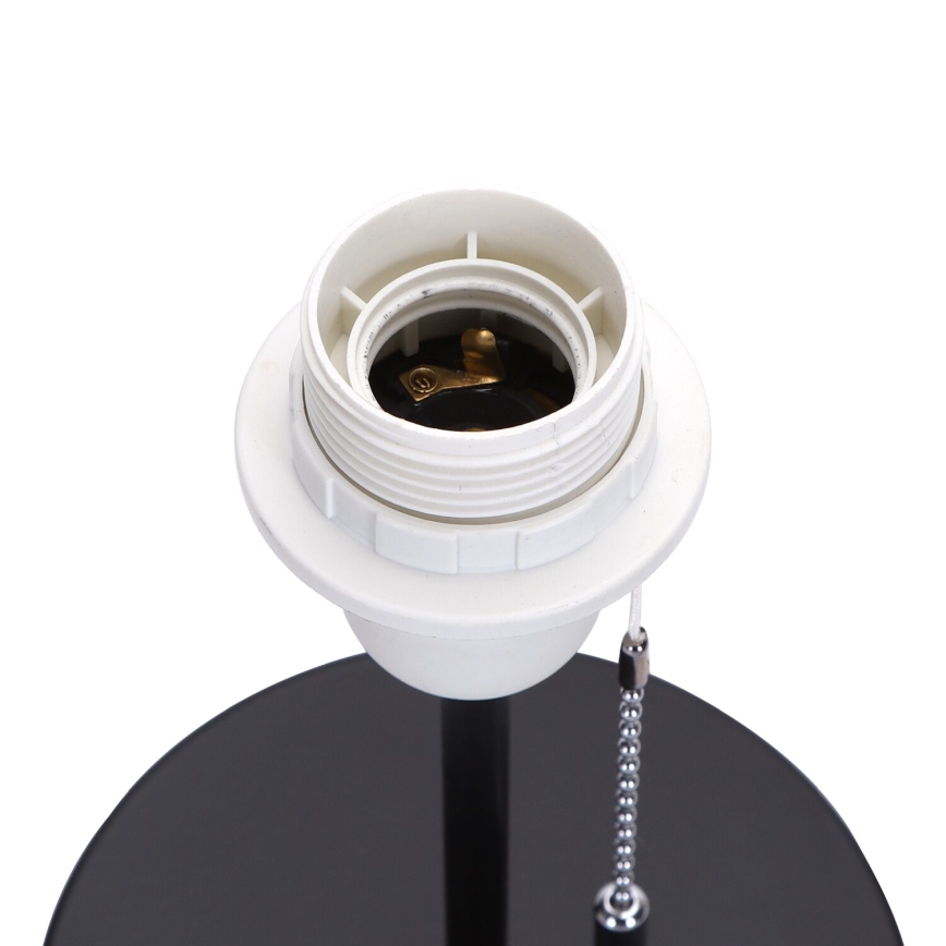 Aigostar - Bordslampa med USB-port 1xE27/40W/230V svart