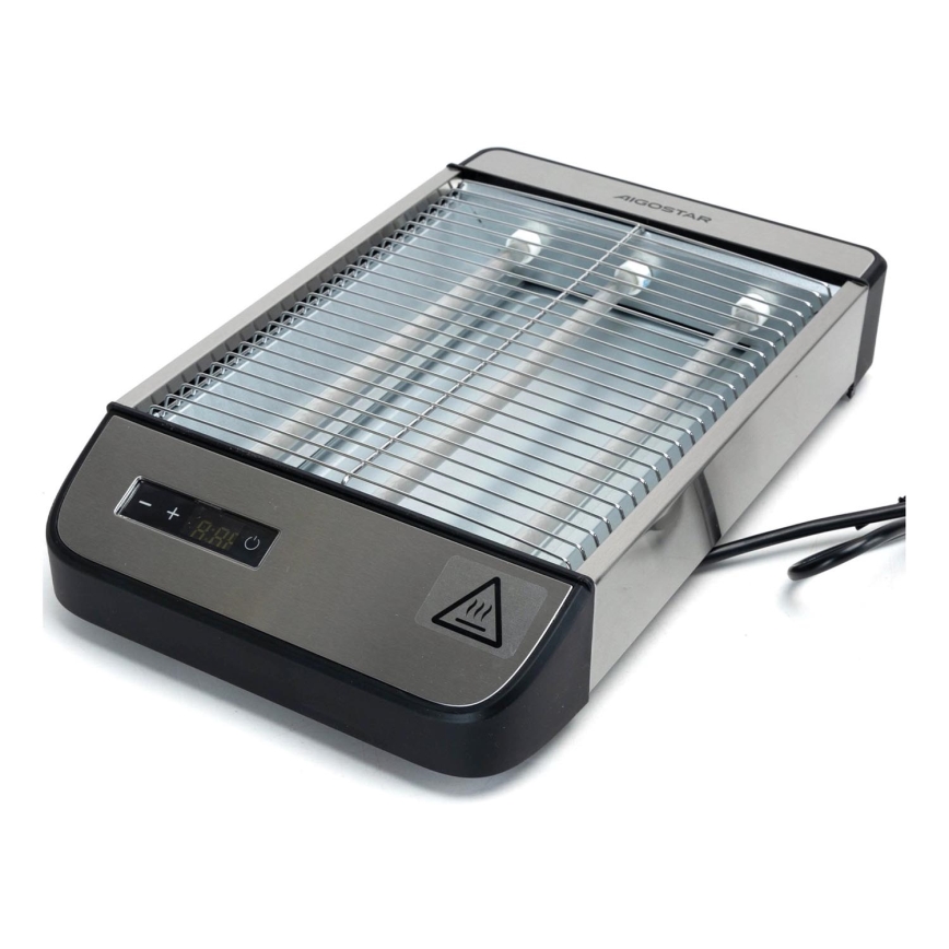 Aigostar - Brödrost 840-1000W/230V matt krom