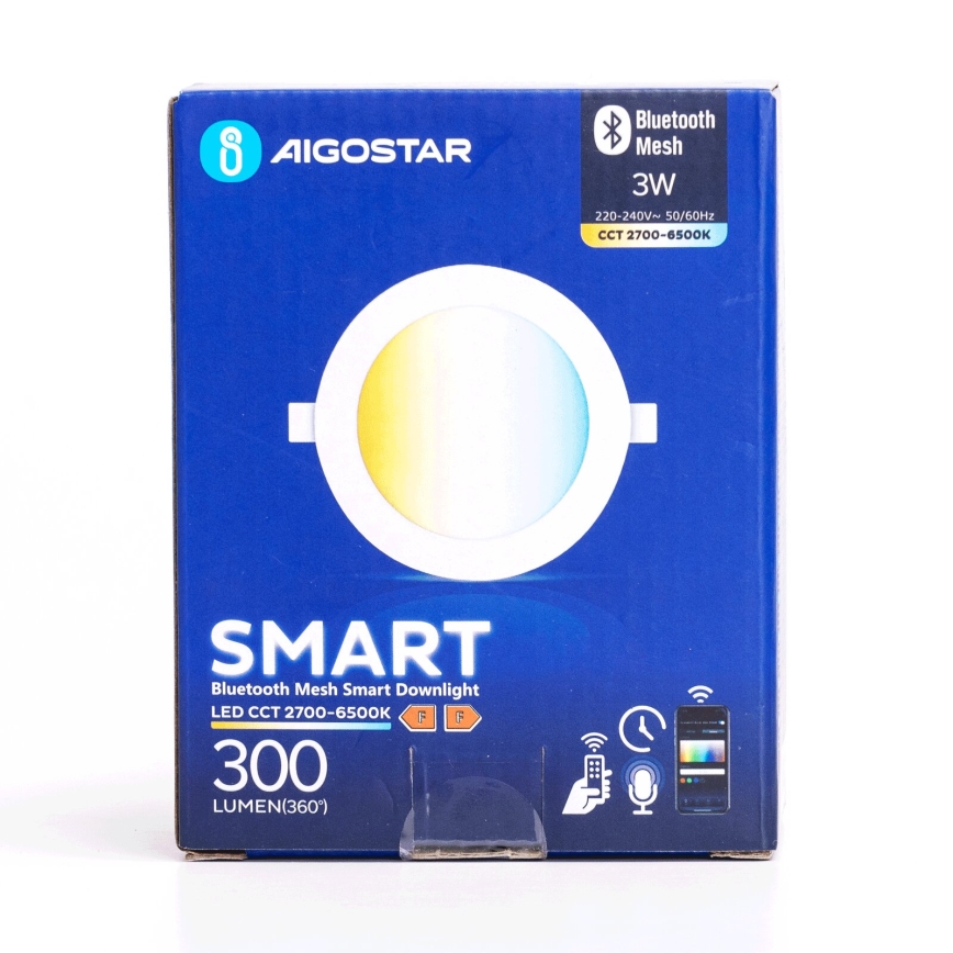 Aigostar - Dimbar infälld LED belysning MESH/3W/230V 2700-6500K vit