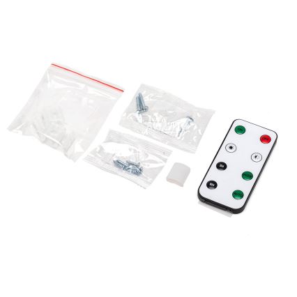 Aigostar - Solcellsdriven dimbar RGB LED-remsa, LED/1,6W/3,2V, 3+2m, IP65, 1800 mAh + fjärrkontroll