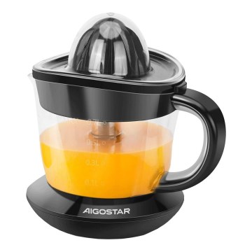 Aigostar - Elektrisk citruspress 1l 40W/230V svart