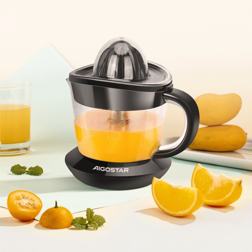 Aigostar - Elektrisk citruspress 1l 40W/230V svart