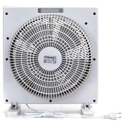 Aigostar - Golvfläkt 35W/230V Ø 30 cm vit/grå