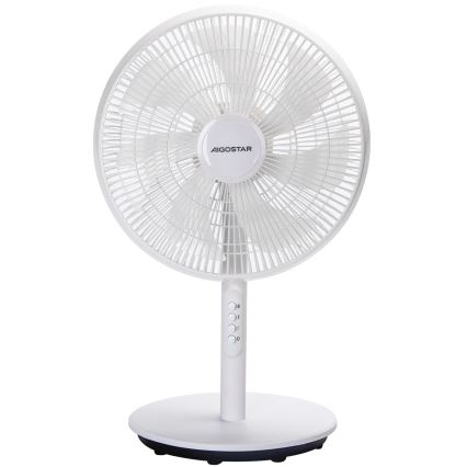 Aigostar - Golvfläkt 45W/230V 110 cm vit