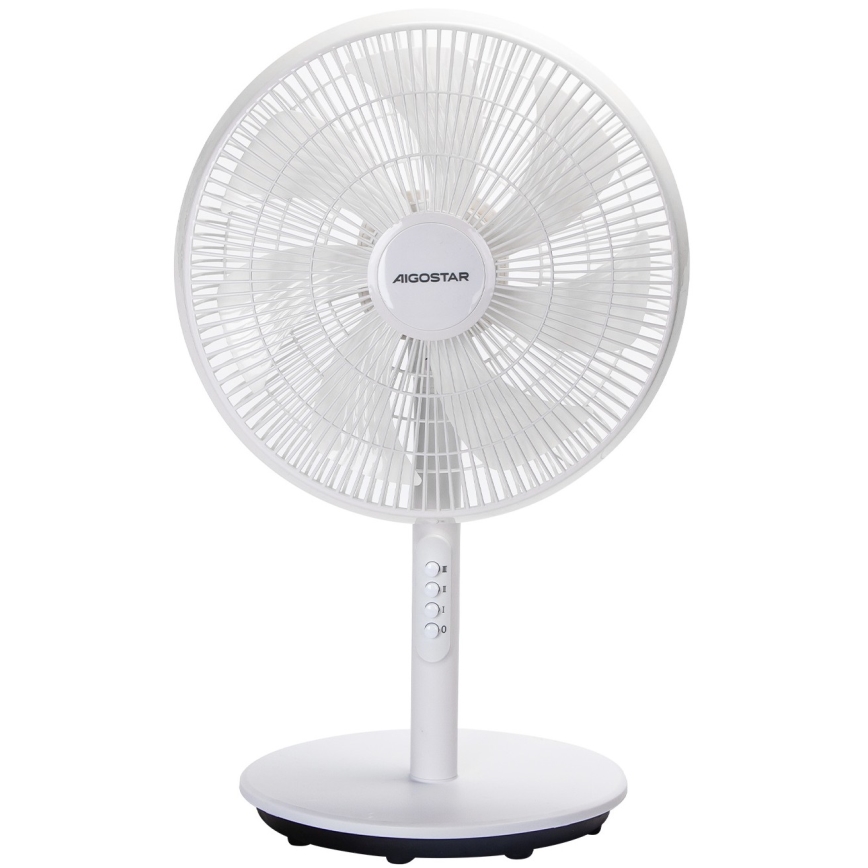 Aigostar - Golvfläkt 45W/230V 110 cm vit