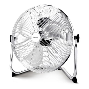 Aigostar - Golvfläkt 60W/230V 44,5 cm skinande krom