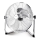 Aigostar - Golvfläkt 60W/230V 44,5 cm skinande krom