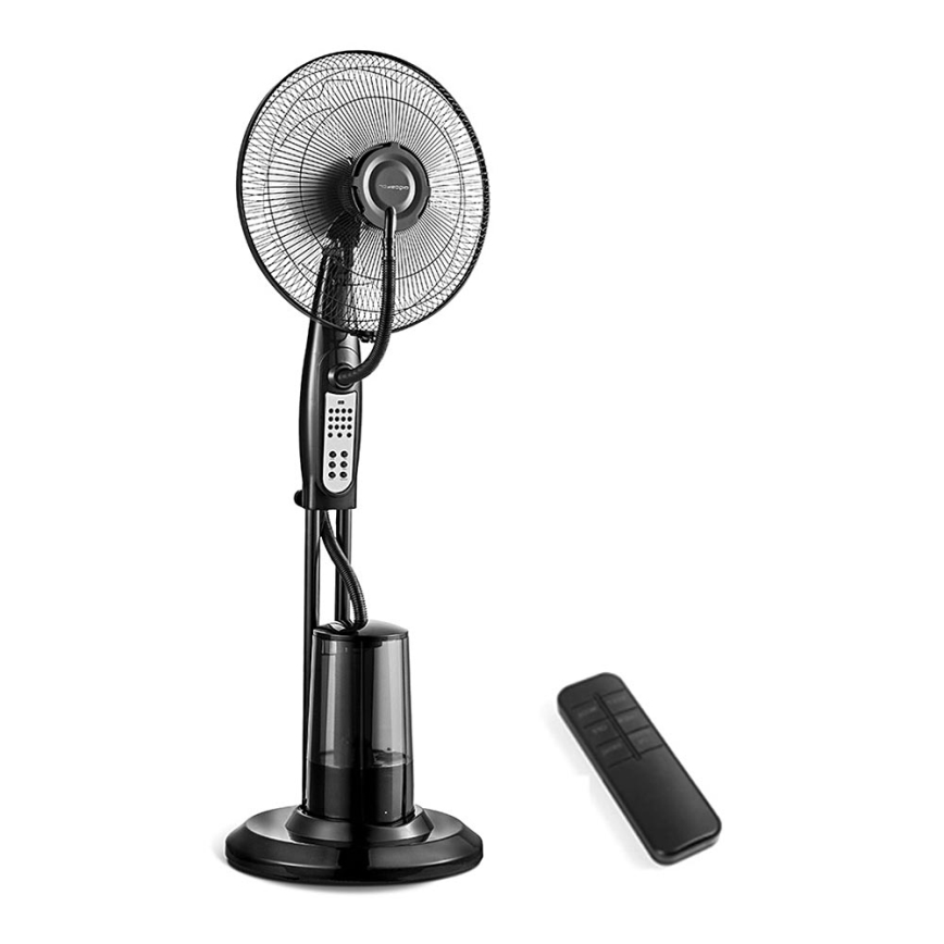 Aigostar - Golvfläkt med vattenspray 75W/230V + RC