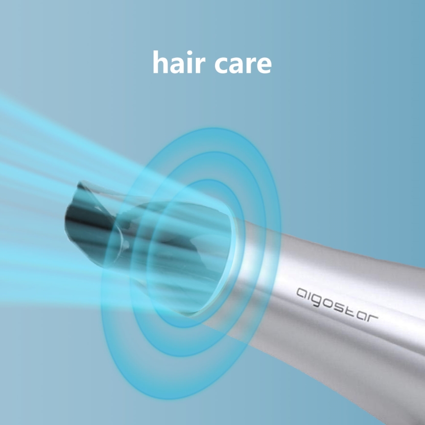 Aigostar - Hairdryer 2200W/230V silver/svart