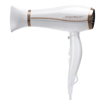 Aigostar - Hårfön med ionisator 2200W/230V vit
