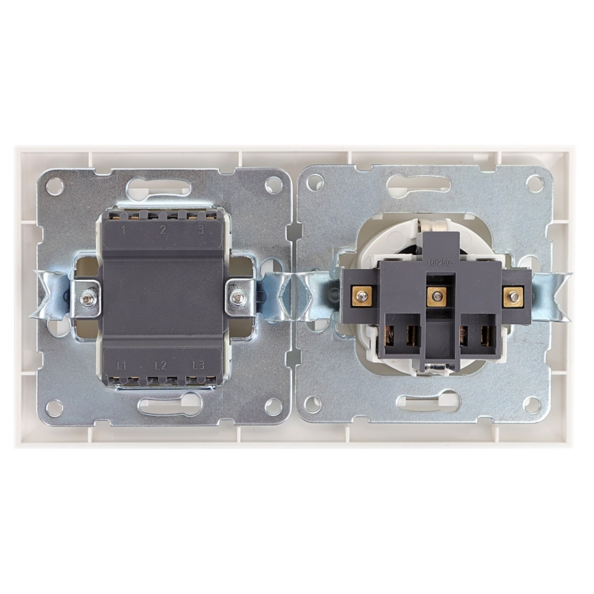 Aigostar - Husbrytare med uttag 1x16A/250V