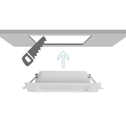Aigostar - Infälld LED-armatur 6W/230V 3000K 12x12 cm vit