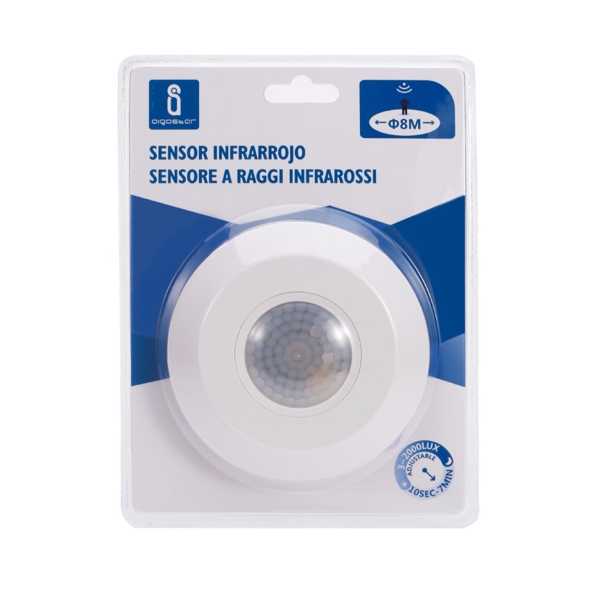 Aigostar - Infraröd rörelsesensor 230V vit
