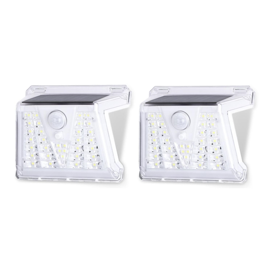 Aigostar - KIT 2x LED solcellslampa för utomhusbruk med sensor LED/1,48W/3,7V IP65 1200 mAh