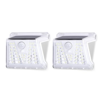 Aigostar - KIT 2x LED solcellslampa för utomhusbruk med sensor LED/1,48W/3,7V IP65