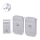 Aigostar - KIT 2x Plugin trådlös dörrklocka 230V/12V IP44 silver