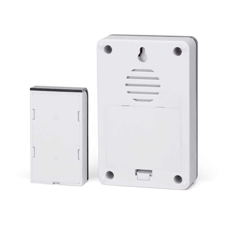 Aigostar - KIT 2x Trådlös dörrklocka 3xAA IP44 silver