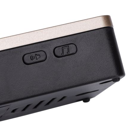 Aigostar - KIT 2x Trådlös dörrklocka 3xAA IP44 svart