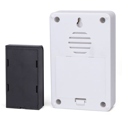 Aigostar - KIT 2x Trådlös dörrklocka 3xAA/12V IP44 vit/svart