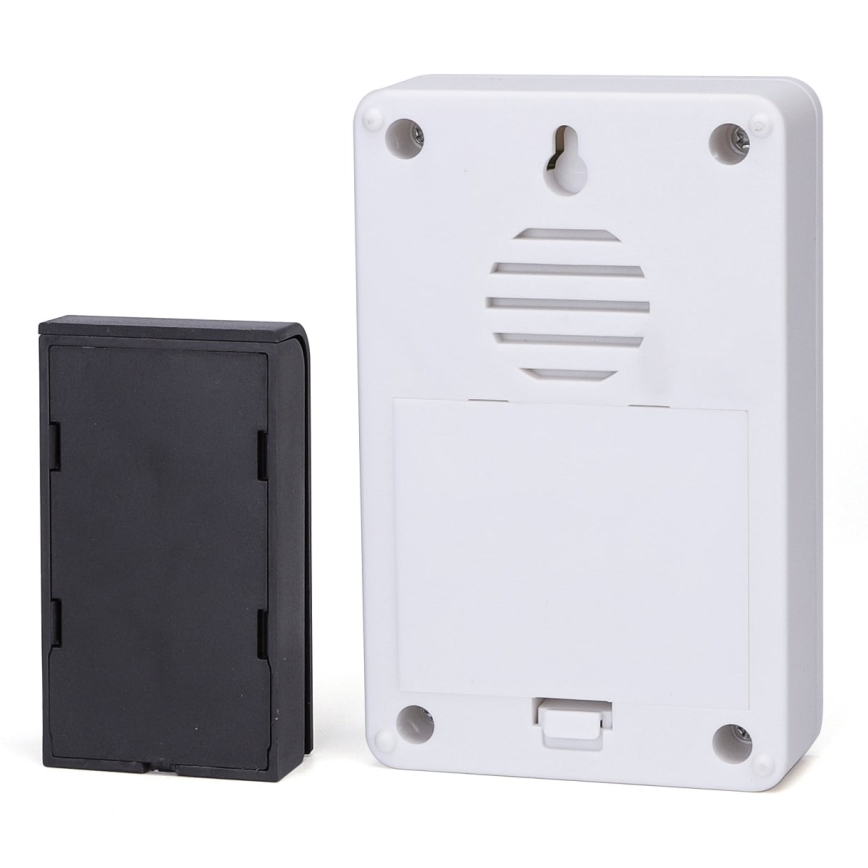 Aigostar - KIT 2x Trådlös dörrklocka 3xAA/12V IP44 vit/svart