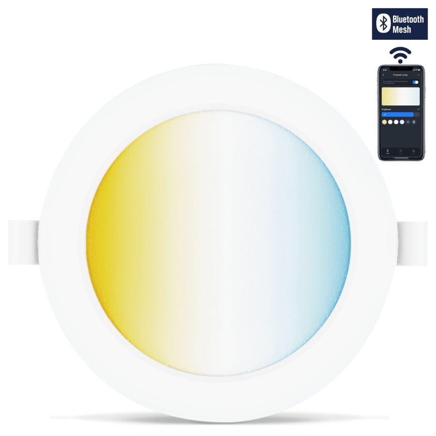 Aigostar - KIT 3x LED Dimbar infälld belysning MESH LED/6W/230V 2700K-6500K diameter 11,5cm