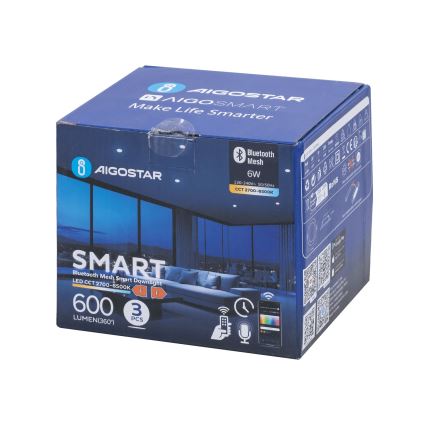Aigostar - KIT 3x LED Dimbar infälld belysning MESH LED/6W/230V 2700K-6500K diameter 11,5cm