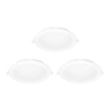 Aigostar - KIT 3x LED Dimbar infälld belysning MESH LED/6W/230V 2700K-6500K diameter 11,5cm