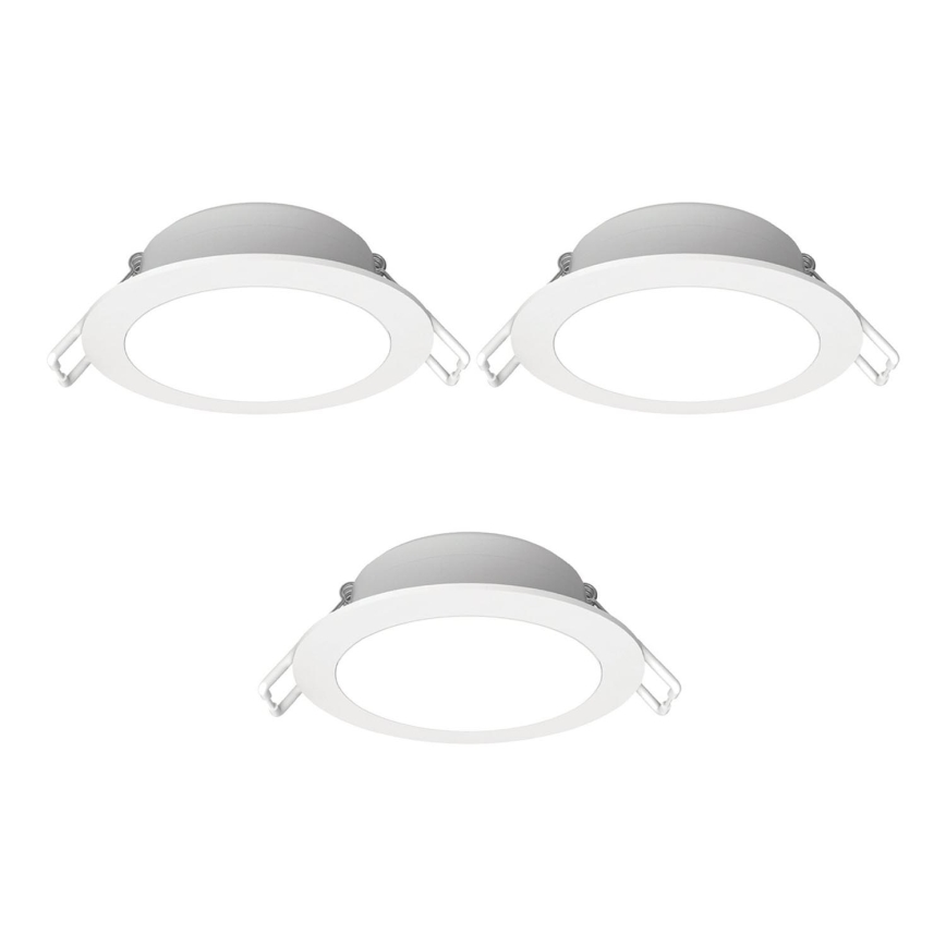 Aigostar - KIT 3x LED infälld lampa för utomhusbruk LED/4,8W/230V 3000K IP65 vit