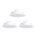 Aigostar - KIT 3x LED RGBW Ljusreglerad upphängd taklampa MESH LED/9W/230V 2700K-6500K diameter 14,5cm