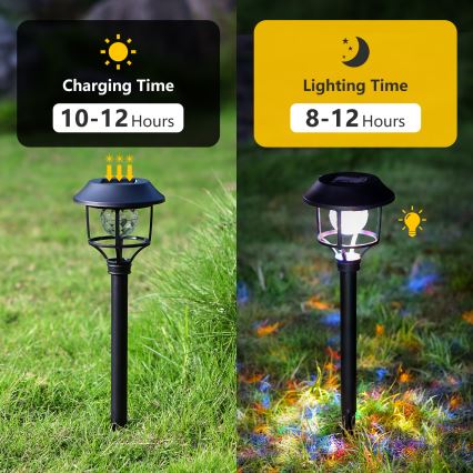 Aigostar - KIT 4x LED RGB solcellslampa LED/0,2W/2V IP44