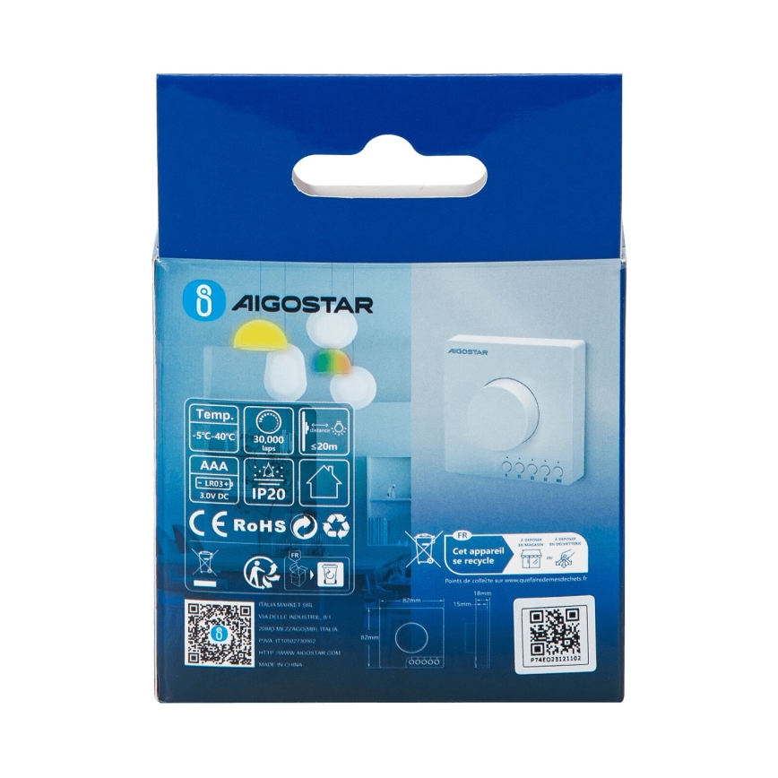 Aigostar - knappbatteri dimmer MESH