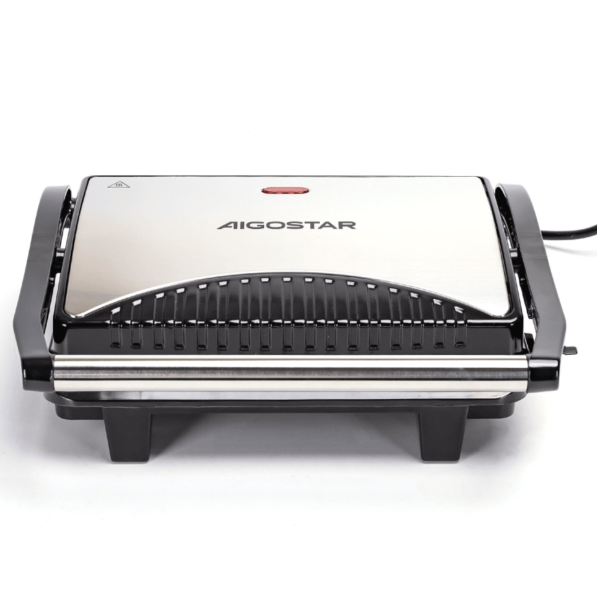 Aigostar - Kontaktgrill 1000W/230V svart/matt krom