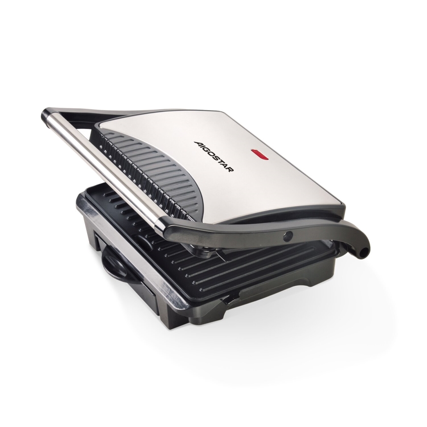 Aigostar - Kontaktgrill 1000W/230V svart/matt krom